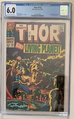 Buy (1966) THOR #133 CGC 6.0 OW/WP! 1st Full Appearance EGO THE LIVING PLANET! • 102.77£