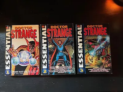 Buy Marvel Essential Doctor Strange Lot - Vol. 1,2,3 - Stan Lee, Steve Ditko • 32.02£