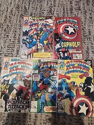 Buy Captain America MAN AND WOLF LOT Issues #404 #405 #405 #407 #408 VF & Higher • 19.98£