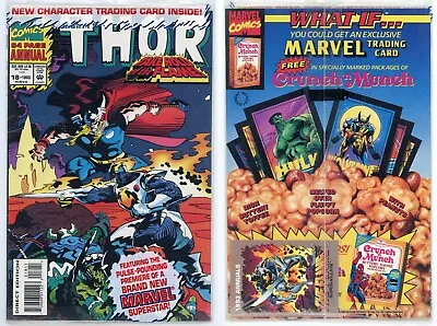 Buy Thor Annual #18 (NM+ 9.6) 1st Female LOKI Polybagged W/Trading Card 1993 Marvel • 7.94£