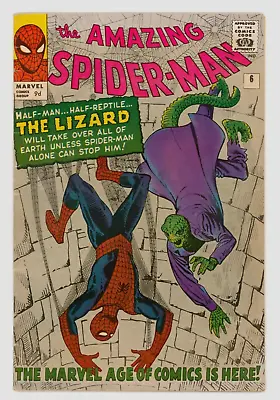 Buy Amazing Spider-Man #6 FN+ 6.5 First Lizard - White Pages • 1,795£
