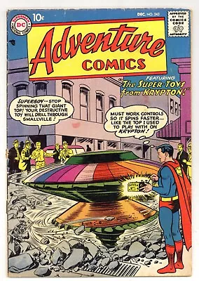 Buy Adventure Comics 243 Swan Cover Fradon Superboy Aquaman Green Arrow 1957 DC L871 • 61.67£