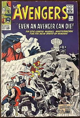 Buy Avengers #14 (1965) - Grade 8.0 - 1st Appearance Of Ogor & The Kallusians! • 158.32£