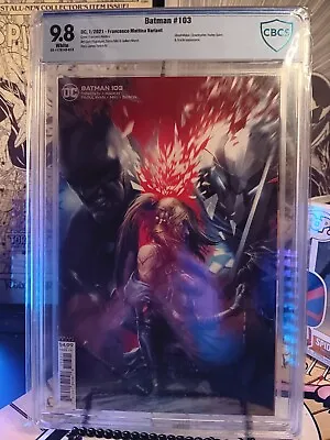 Buy Batman #103 Francesco Mattina Variant Cover CGC 9.8 Harley Quinn Ghost-Maker DC • 55.19£