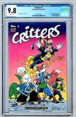 Buy Critters #1 - CGC 9.8, Usagi Yojimbo Appearance • 237.18£