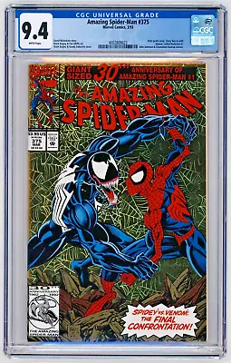 Buy Amazing Spider-Man #375 CGC 9.4 NM W Pages Holo-Grafx Cover • 27.65£