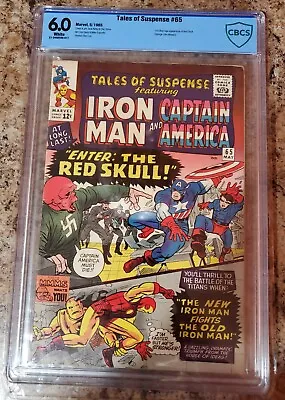 Buy TALES Of SUSPENSE 65 CBCS 6.0 1st SILVER AGE RED SKULL JACK KIRBY STAN LEE HOT** • 138.10£