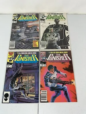 Buy The Punisher # 1 3 4 & 5 Limited Series Newsstand Marvel 1985-86 1st Solo Series • 70.60£