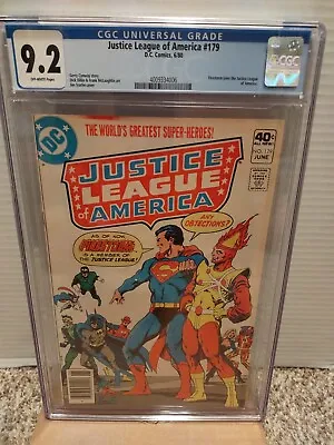 Buy Justice League Of America #179 CGC 9.2  DC Comics 1980  Firestorm Joins The JLA  • 59.58£