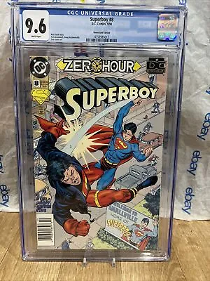 Buy SUPERBOY #8 (9/94) ~ CGC 9.6 VS ORIGINAL SUPERBOY Dc Comics Newsstand • 43.69£