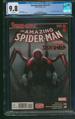 Buy Amazing Spider-Man #10 CGC 9.8 (2015) 1st Appearance Spider-Punk • 175.85£
