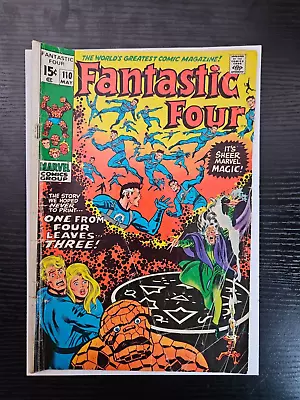 Buy Fantastic Four #110 1st Cover Appearance Of Agatha Harkness Marvel 1971 • 14.19£