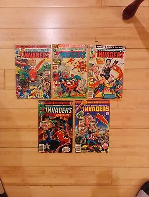 Buy 1975 Marvel Comics Lot  Invaders #5-6,17, 40, #1 Annual • 11.91£