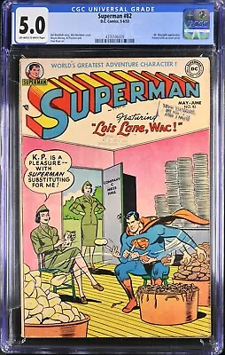 Buy Superman #82 (May-Jun 1953, D.C Comics) CGC 5.0 VG/FN | 4376106009 • 316.24£