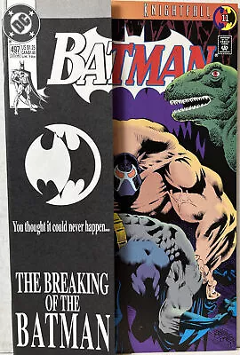 Buy Batman #497 (DC Comics 1993) Bane Breaks Batman’s Back *NM* • 7.92£