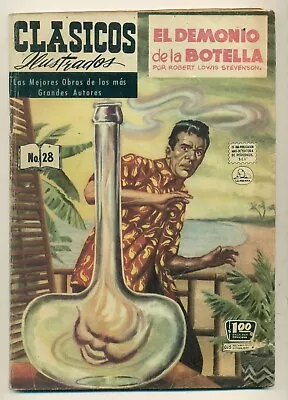Buy CLASICOS ILUSTRADOS #28 El Demonio De La Botella, La Prensa Comic 1954 • 14.30£