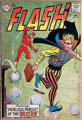 Buy The Flash #142 Feb 1964 “perilous Pursuit Of The Trickster!  Carmine Infantino • 23.99£