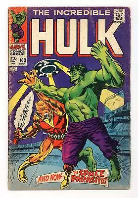 Buy Incredible Hulk #103 GD+ 2.5 1968 • 16.79£