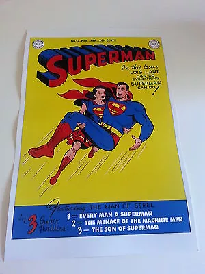 Buy ACTION COMICS #57 COVER PRINT Superman Superwoman • 18.97£