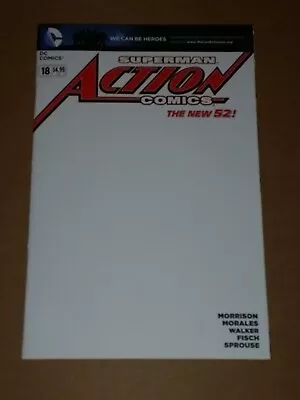 Buy Action Comics #18 Blank Variant Nm (9.4 Or Better) Superman New 52 May 2013 Dc • 10.99£