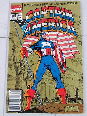 Buy Captain America #383 Mar. 1991 Marvel Comics Newsstand Edition • 6.39£