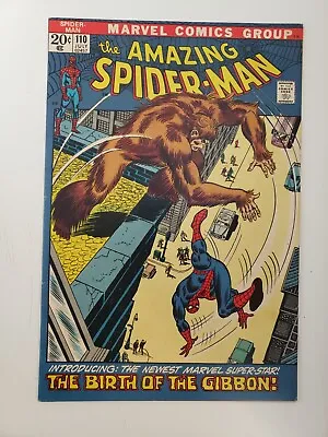 Buy Amazing Spider-Man #110 - Bronze Age - 1st Appearance Of Gibbon - Last Stan Lee • 48.77£