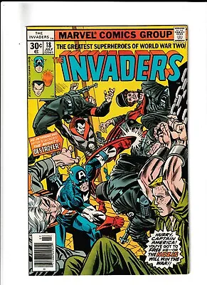 Buy Invaders #18 Newsstand 1st App. DESTROYER (1977 Marvel) Jack Kirby VERY FINE 8.0 • 7.96£
