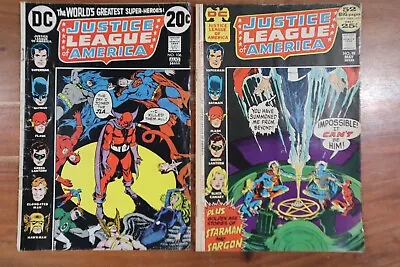 Buy PAIR Vtg 1970s DC Comics JUSTICE LEAGUE #98 And #106 Bronze Age Comics P • 8.01£