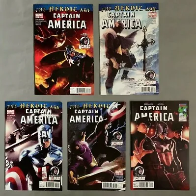 Buy Captain America #607, 608, 609, 610 & 611 (2010) Ed Brubaker & Butch Guice • 13.83£