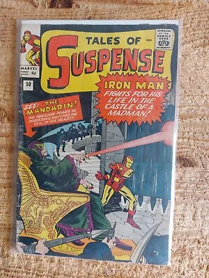 Buy TALES OF SUSPENSE #50 (Iron Man)  1st Mandarin 1964   VG Condition • 125£