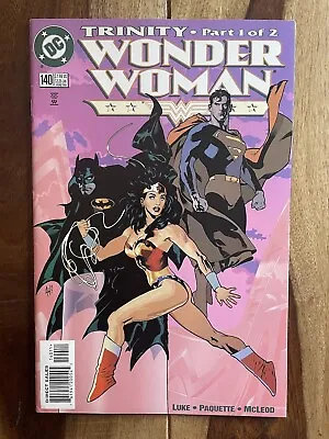 Buy Wonder Woman #140-1999-iconic Adam Hughes Batman-superman Trinity Cover Nm 9.2 • 5.49£