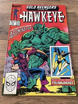 Buy Solo Avengers Starring Hawkeye #12 - Nov 1988 • 4.99£