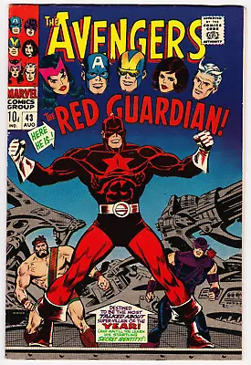 Buy Avengers # 43 - 1st App The Red Guardian / Hercules App - Glossy Marvel 1967 • 18.06£