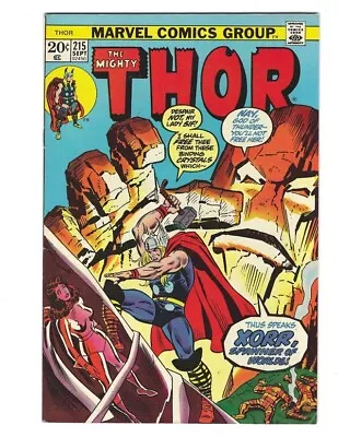 Buy Thor #215 1973 VF- Or Better! The God In The Jewel! Xorr!  Combine Shipping • 15.80£