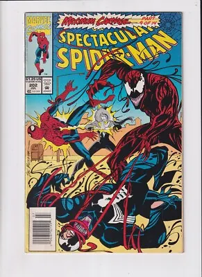 Buy Spectacular Spider-Man (1976) # 202 Newsstand (7.0-FVF) (223638) Maximum Carn... • 18.90£