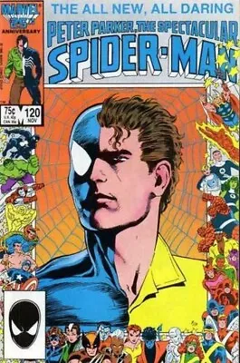 Buy The All New All Daring Peter Parker, The Spectacular Spider Man 1986 #120 VF+/NM • 9.48£