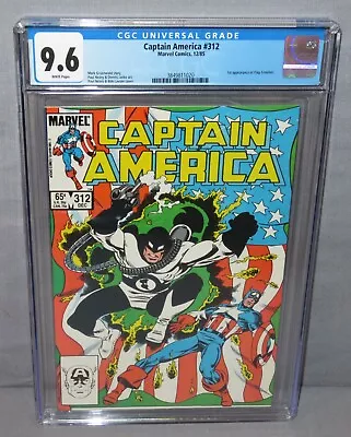 Buy CAPTAIN AMERICA #312 (Flag Smasher 1st App) CGC 9.6 NM+ Marvel Comics 1985 • 110.68£