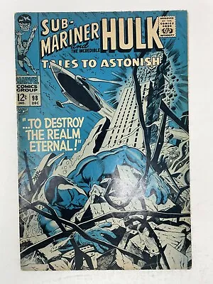 Buy Tales To Astonish #98 1967 Marvel Comics Hulk Sub-Mariner MCU Silver Age • 8.68£