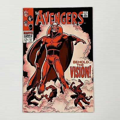 Buy Avengers #57 1968 VF- 1st App Of Silver Age Vision Cent Copy • 600£