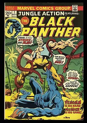 Buy Jungle Action #7 NM- 9.2 Black Panther! 1st Appearance Venomm! Killmonger! • 35.07£
