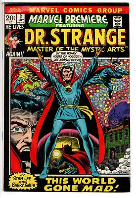 Buy Marvel Premiere #3 (1972) - Grade 4.0 - Doctor Strange - This World Gone Mad! • 31.77£