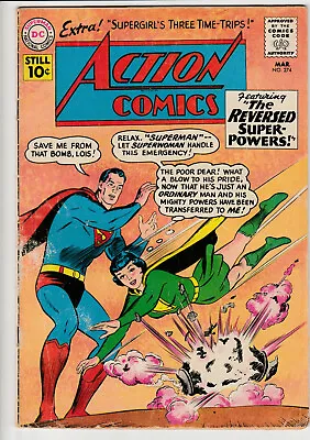 Buy Action Comics #274 - 1961 - Vintage Silver Age 10¢ - DC Comics - Batman Flash • 1.20£
