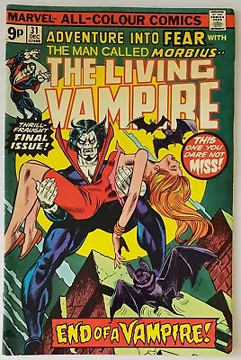 Buy Adventure Into Fear #31, Marvel Comics 1975, Morbius App, Last Issue, Bronze Age • 8.99£