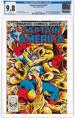 Buy 🔥 Captain America #276 CGC 9.8 NM/MT 1982 White Page Helmut 1ST FULL Baron Zemo • 134.32£