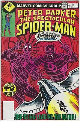 Buy Peter Parker Spectacular Spiderman 27 Whitman Variant F/vf 1979 • 23.67£