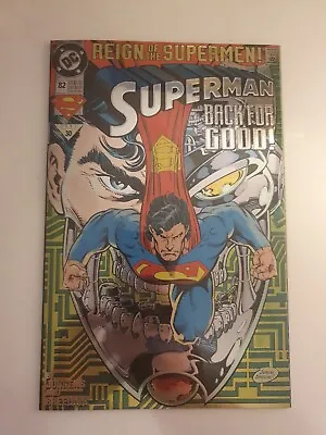 Buy DC Comics - Superman Vol 2 #82 - Oct 1993 - VFN - Chrome Foil Cover - B&B  • 4.95£