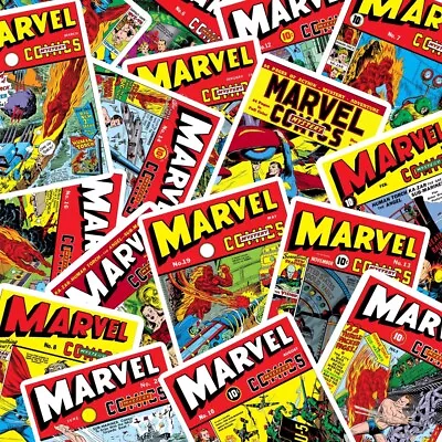 Buy Mystery Marvel Comic Book Covers Stickers 40 Pack Sticker Set Waterproof • 9.53£