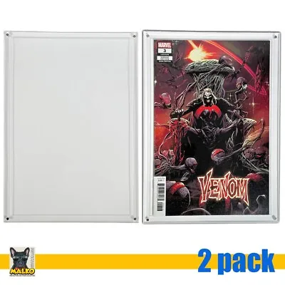 Buy 2x Acrylic Magnetic Display Case For Comic Books - Modern Age Current Comics • 34.27£