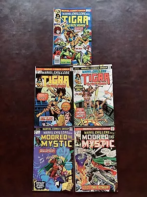Buy Marvel Chillers #1, 2, 3, 4, 5,Origin/1st Modred The Mystic & Tigra Origin, Nice • 196.32£