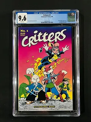 Buy Critters #1 CGC 9.6 (1986) - 1st App Of Gen - Usagi Yojimbo App • 134.40£